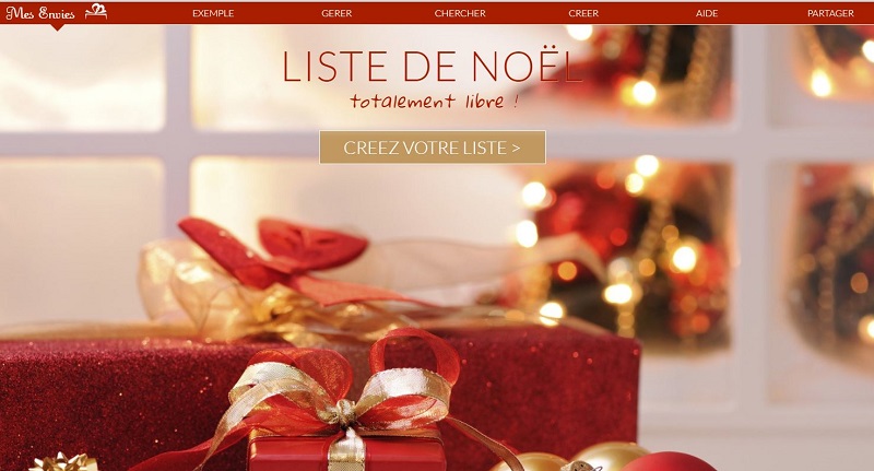 La liste de Noël sur mes-envies.fr