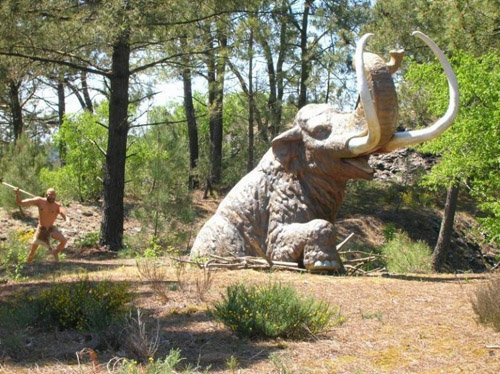Parc sur la préhistoire et les dinosaures en France