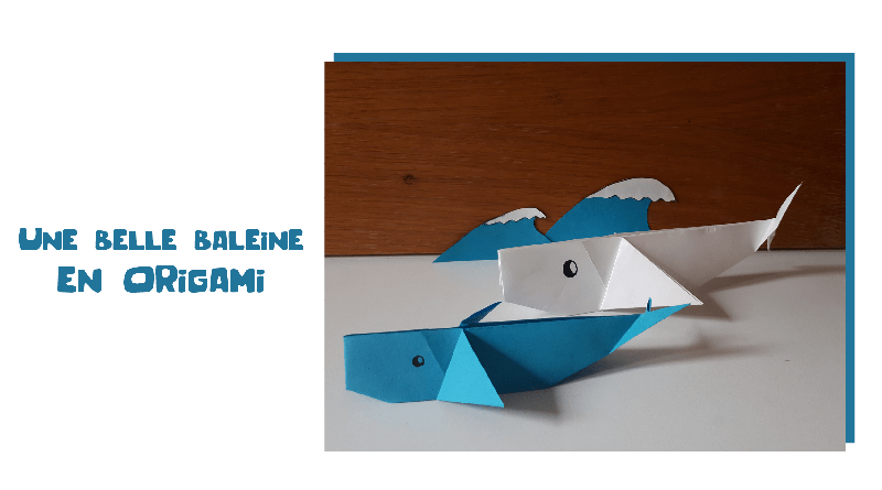 Baleine en origami