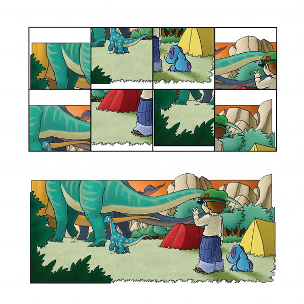 Puzzle dinosaure 4
